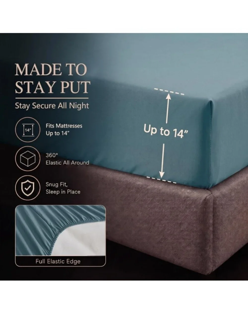 California King Comforter Set Mineral Blue, 7 Pieces Bed in a Bag All Season